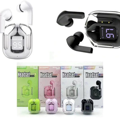 Air31 Earbuds Wireless Crystal Transparent Body | Air 31 Bluetooth Ear Bud With Pouch – (random Color)