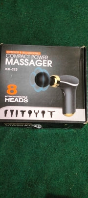 Hublot DiamondCompact Power Massage With 8 Interchangeable Heads, Cordless & Rechargeable Massager For Deep Tissue Muscle Relaxation Kh-325.(random Color)